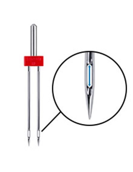 Doppelnadel Metall Schmetz