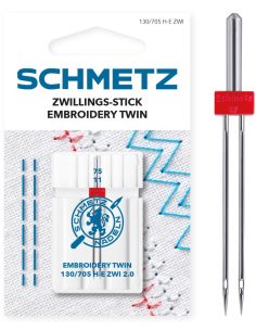 Doppelnadel zum Sticken Schmetz