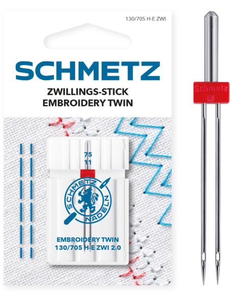 Doppelnadel zum Sticken Schmetz