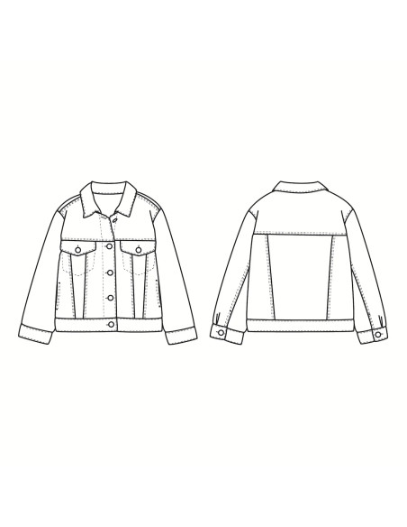 Kinderjacke Schnittmuster Chicago - Ikatee
