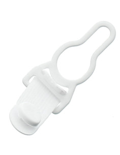 Metall-Strumpfhalterclip - Weiß 2
