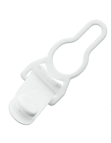 Metall-Strumpfhalterclip - Weiß