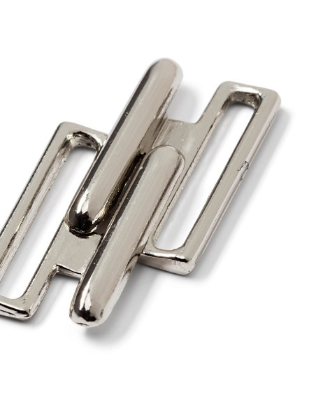 Metall-Bikini-Clips Quadrat - Silber