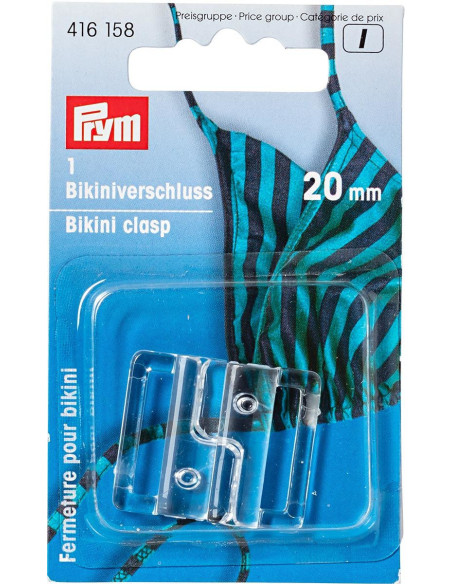 Transparente Badeanzug-Clips 20 mm
