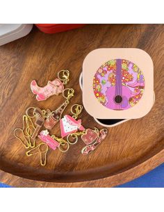 Set mit 12 Maschenmarkierern - Cowgirl Summer
