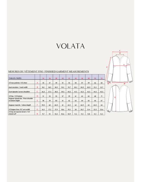 Blusenschnittmuster Volata - Maison Fauve
