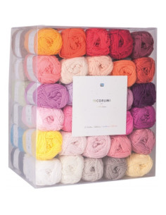 Set mit 60 Ricorumi Baumwollknäueln