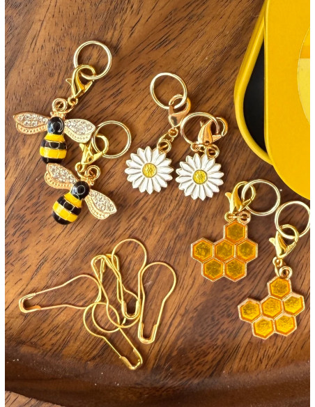 Satz von 12 Maschenmarkierern - Honeybee
