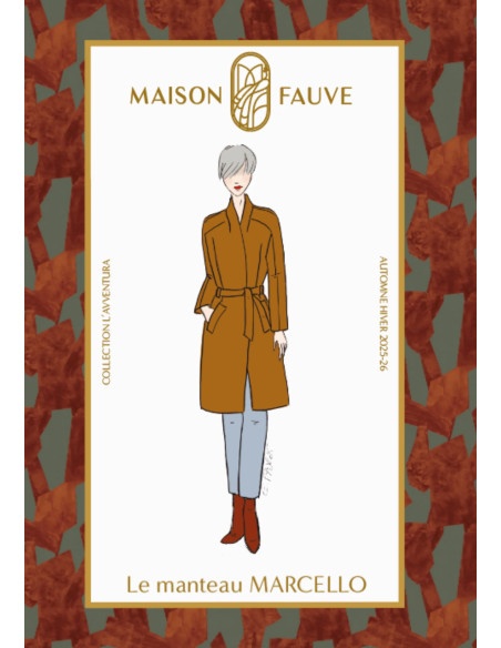 Mantelschnittmuster Marcello - Maison Fauve