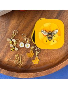 Satz von 12 Maschenmarkierern - Honeybee