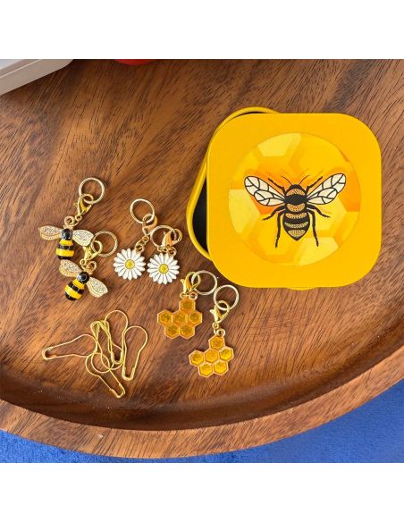 Satz von 12 Maschenmarkierern - Honeybee