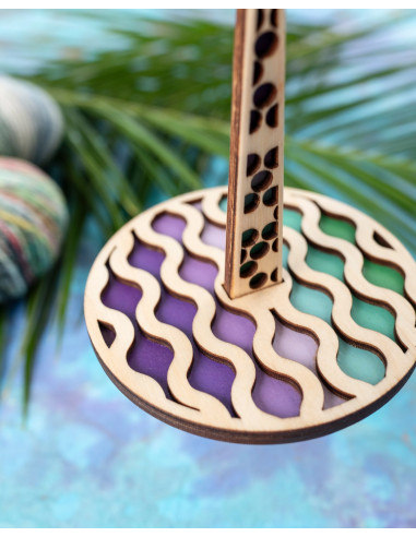 Armband mit Wollknäuelhalter - Funky Wave
