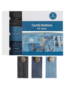 Metallische Easy Fit Verlängerungsknöpfe für Jeans