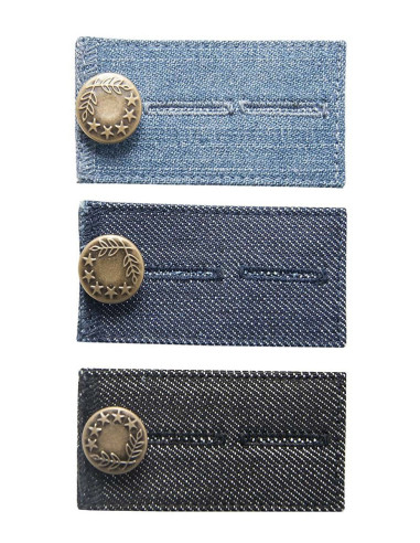 Metallische Easy Fit Verlängerungsknöpfe für Jeans