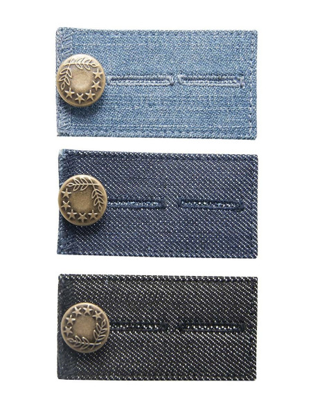 Metallische Easy Fit Verlängerungsknöpfe für Jeans