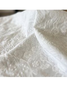 Weißer Alba Lochstickerei-Stoff - My Dress Made