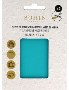Selbstklebende Nylon-Reparaturflicken Bohin - Türkisblau