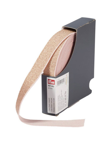 Elastisch Farbe Gold oder Rosa 25 mm