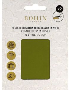 Selbstklebende Nylon-Reparaturflicken Bohin - Blattgrün