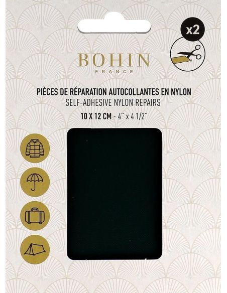 Selbstklebende Nylon-Reparaturflicken Bohin - Dunkelgrün