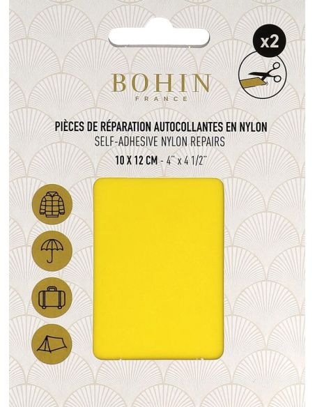 Selbstklebende Nylon-Reparaturflicken Bohin - Gelb