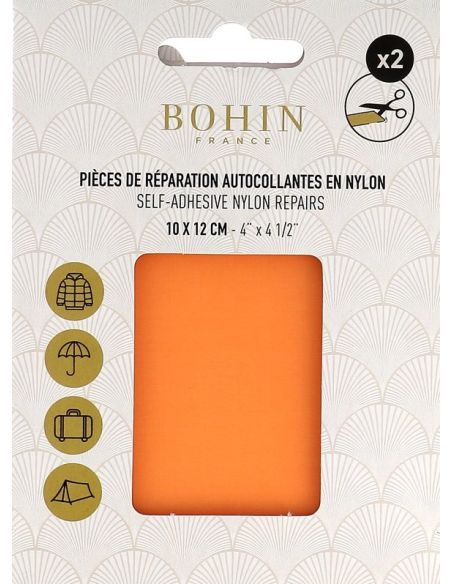 Selbstklebende Nylon-Reparaturflicken Bohin - Aprikose