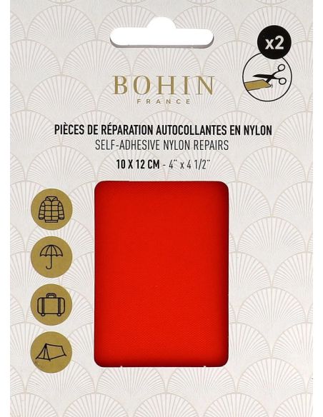 Selbstklebende Nylon-Reparaturflicken Bohin - Orange