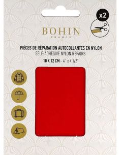 Selbstklebende Nylon-Reparaturflicken Bohin - Rot