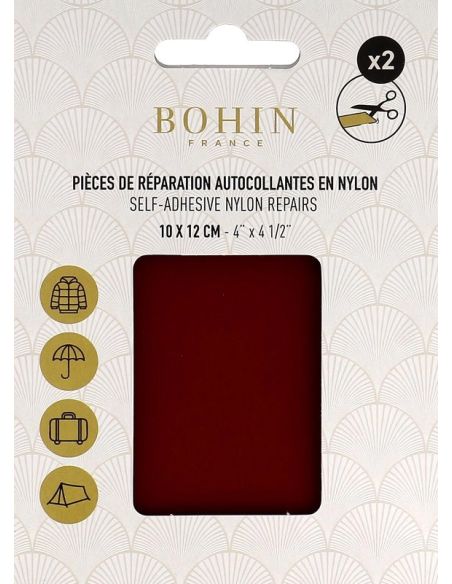 Selbstklebende Nylon-Reparaturflicken Bohin - Bordeaux
