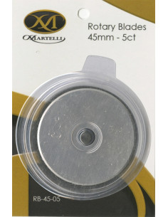 5 Ersatzklingen für Martelli Rollschneider - 45 mm
