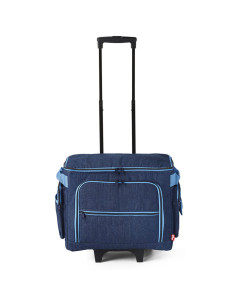 Trolley-Koffer für Nähmaschine - Jeansblau