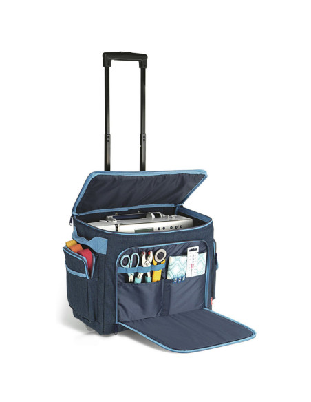 Trolley-Koffer für Nähmaschine - Jeansblau