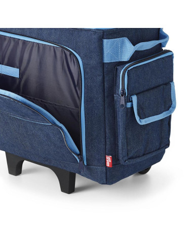 Trolley-Koffer für Nähmaschine - Jeansblau