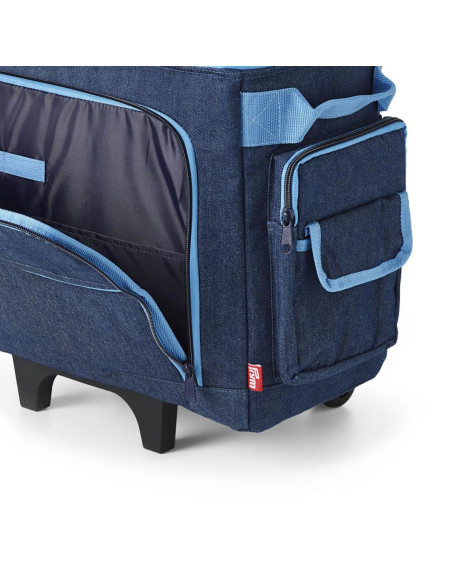 Trolley-Koffer für Nähmaschine - Jeansblau