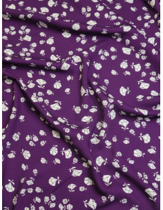 Viskose-Twill-Stoff Puff - Violett 2