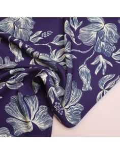 Viskose-Twill-Stoff Loa - Indigo