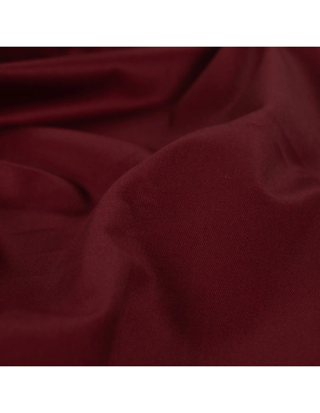 Tissu twill toile de travail - Lie de vin