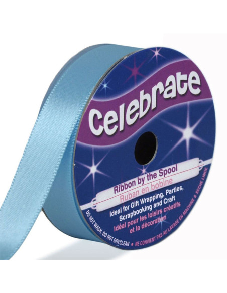 Satinband Celebrate Himmelblau - 13 mm x 6 Meter