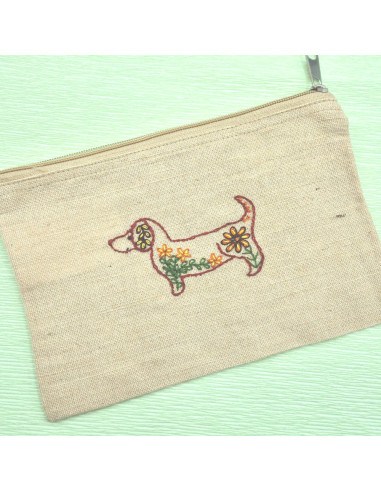 Wasserlösliche Stickerei-Transferblätter - Folkloristische Hunde