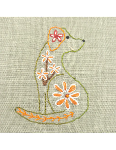Wasserlösliche Stickerei-Transferblätter - Folkloristische Hunde 2