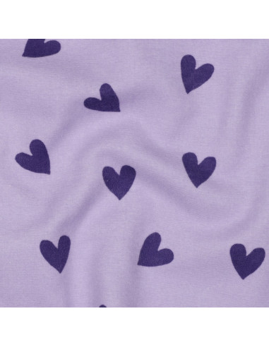Lavendel Flanellstoff - Feigenherzen