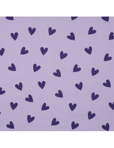 Lavendel Flanellstoff - Feigenherzen