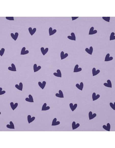 Lavendel Flanellstoff - Feigenherzen