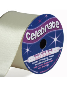 Satinband Celebrate Elfenbein - 38 mm x 4 Meter