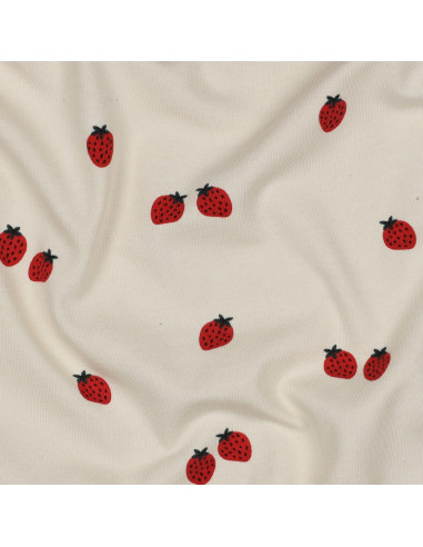 Jersey-Stoff Erdbeeren - Natürlicher Hintergrund