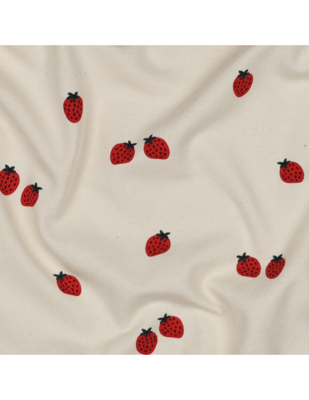 Jersey-Stoff Erdbeeren - Natürlicher Hintergrund