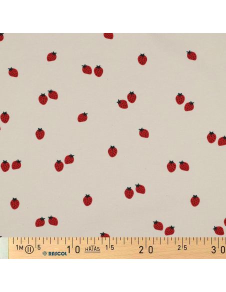 Jersey-Stoff Erdbeeren - Natürlicher Hintergrund