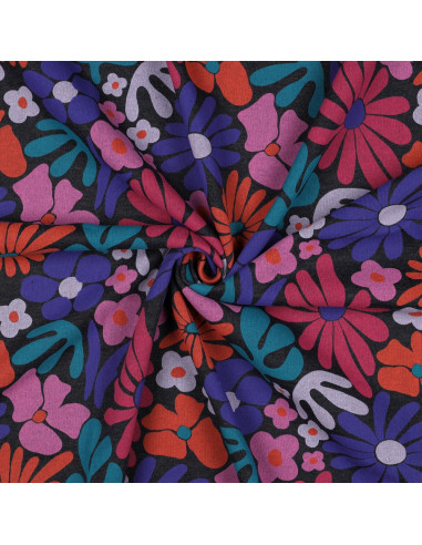 Sweatstoff Siebziger - Indigo