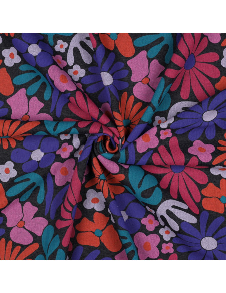 Sweatstoff Siebziger - Indigo