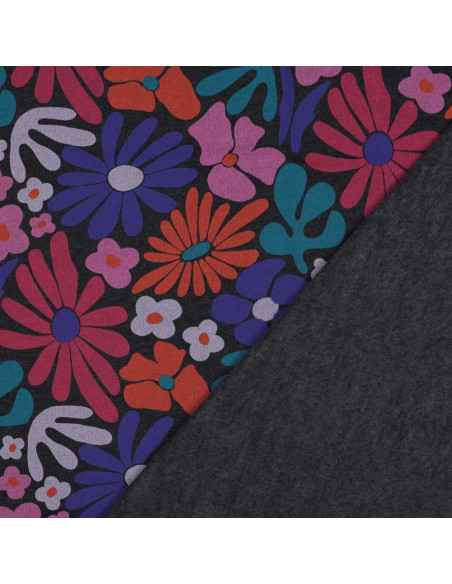 Sweatstoff Siebziger - Indigo